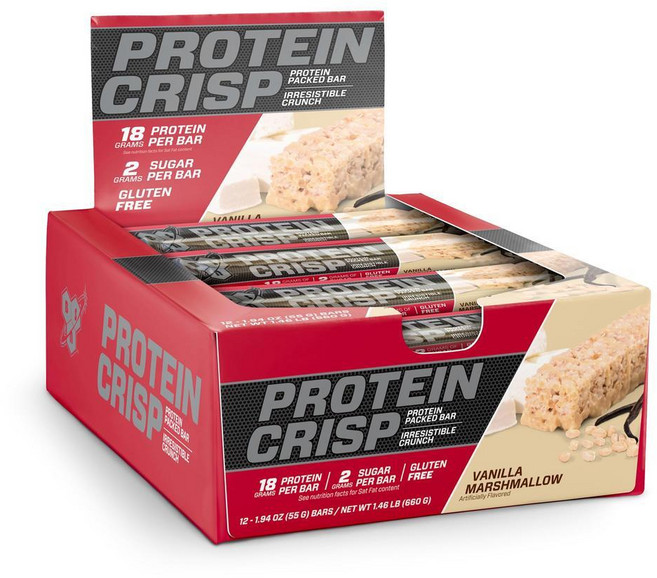 BSN 단백질 크리스프 바 바닐라 마시멜로 12개입, 1g, 1개