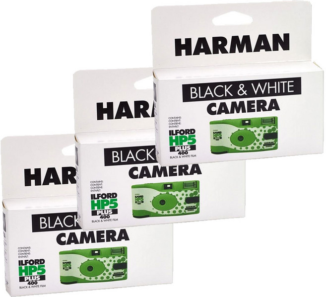 하만 일포드 HP5 PLUS 일회용 카메라 그린, 3개, HP5 그린