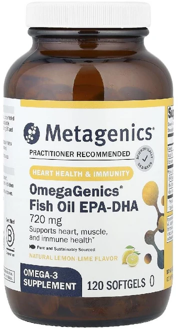 메타제닉스 오메가제닉스 피쉬오일 EPA-DHA 소프트젤120정 오메가3 fishoil 생선오일 오메가쓰리, 1개, 120정 - 쿠팡