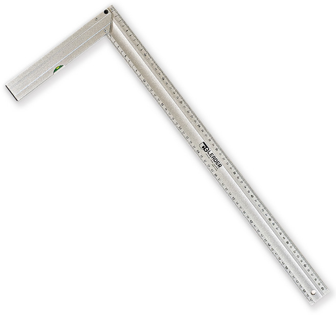 툴리버 ㄱ자 기역자 알루미늄 타일 건축 설계 제도용 직각자, 대 600mm 60cm, 1개