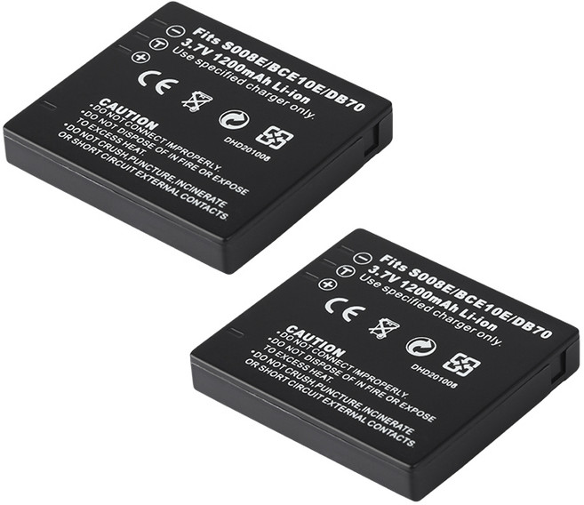 호환 DMW BCE10 DB70 CGA-S008E 카메라 배터리 1200mAh 파나소닉 DMC-FS3 FS5 FS20 FX30