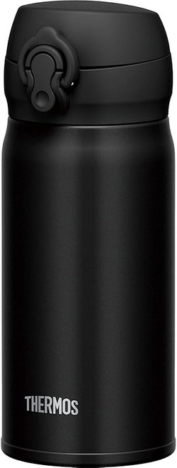 Thermos 물통 진공 단열 휴대용 머그 350ml 딥 블랙 JNL-355 DPBK, 1개, 1ml, 상세페이지 참조