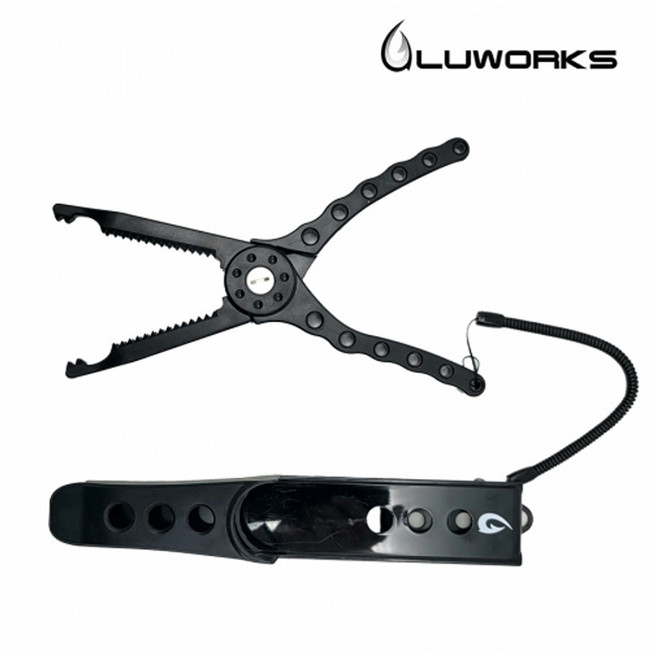 [루웍스] 시스템 그립 앤 홀더 립그립 고기집게 LWT-130, 블랙, 1개