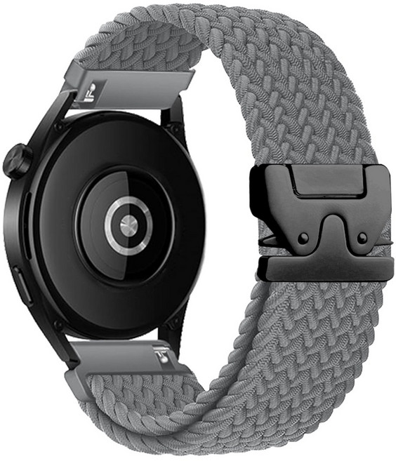 갤럭시워치 호환 파라슈트 버클 브레이드 스포츠 7 6 5 4 클래식 스트랩, 다크그레이