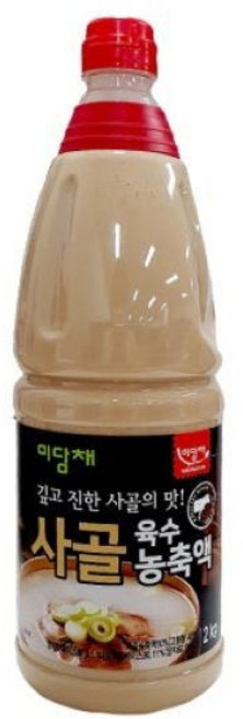 미담채사골육수엑기스 농축액2kg 깊고 진한 사골의 맛! 사골곰탕 떡국 떡만두국 사골미역국 사골우거지탕 육개장 설렁탕 짬뽕 부대찌개 김치찌개 된장찌개등 활용, 1개, 2kg