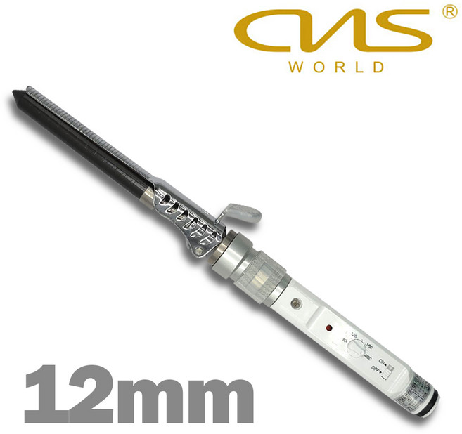CNS월드전자 국가고시용 12mm 원권 아이롱 고데기 재고정리, 원권 12mm, 화이트