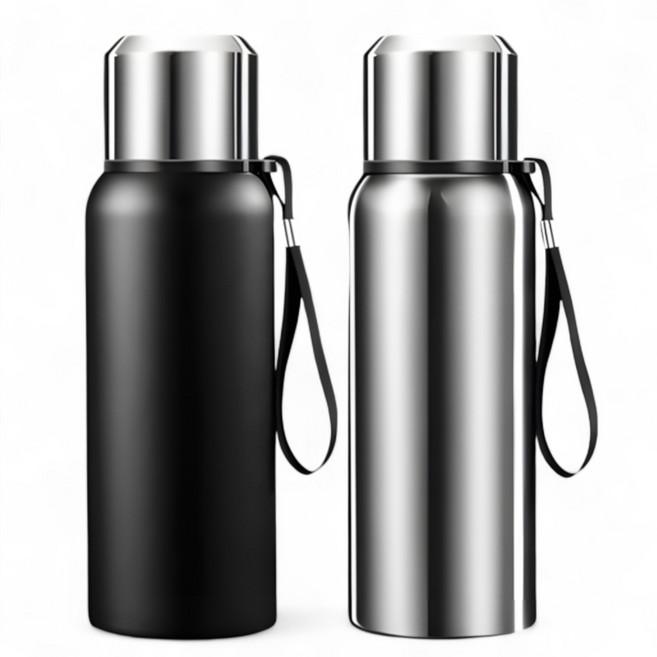 코코리브 스텐 보냉 보온병, 1개, 600ml, 블랙