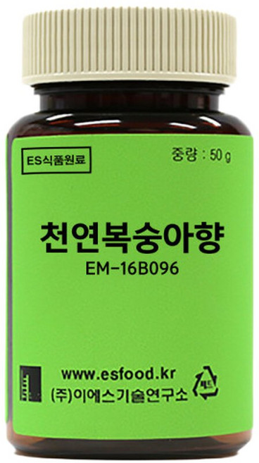 천연복숭아향 50g/복숭아향//식품첨가제1308, 1개, 50g