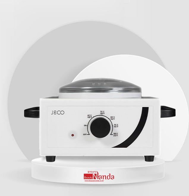 제이엔코 왁싱 워머기 1구 자동 온도 조절 왁스 재료 왁싱기계 히터, 화이트, 1개