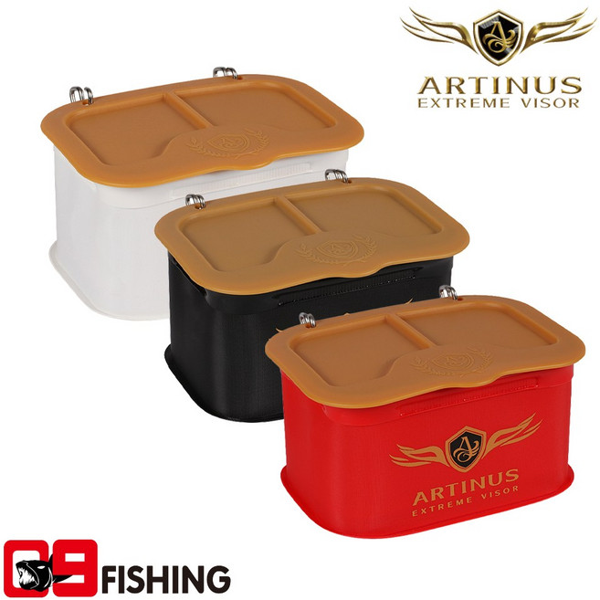 아티누스 AB-952 미끼 보관통 낚시미끼, R (레드)