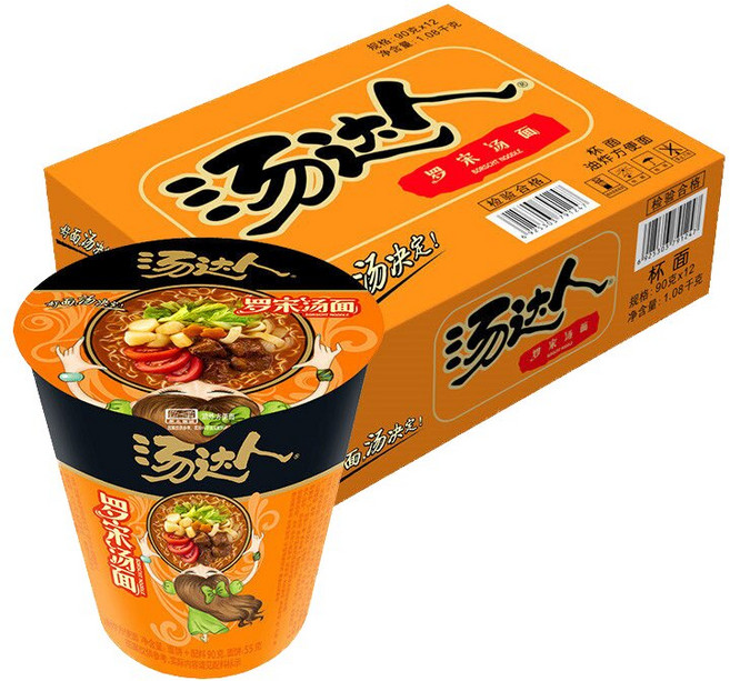 Tang Daren 탕다런 중국 일식 컴라면 새콤달콤한 돼지뼈국수, 12개