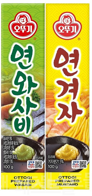 오뚜기 연와사비 + 연겨자 세트, 1세트, 200g