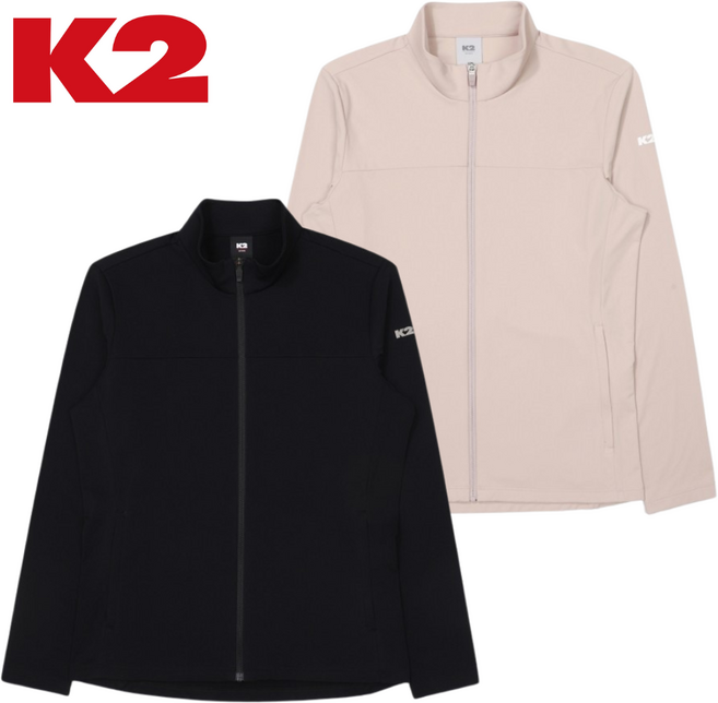 [백화점발송] K2 여성 집업 기모 반넥 트레이닝 트레킹 등산 골프 캠핑 방수 일상복 가벼운 외출 방풍 데일리 자켓