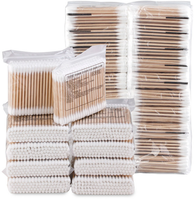 로이엘 착한 천연솜 면봉 100개입 X 10개 20개 샤워 귀이개 사우나 목욕