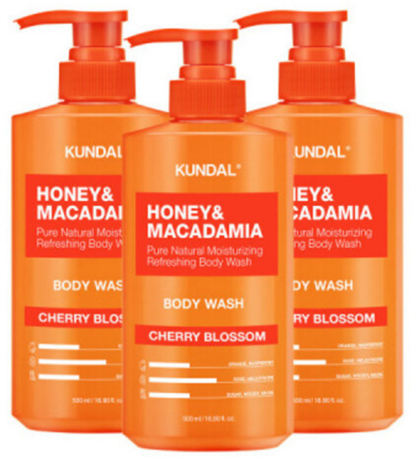 쿤달 퓨어 바디워시 체리블라썸 500ml 3개