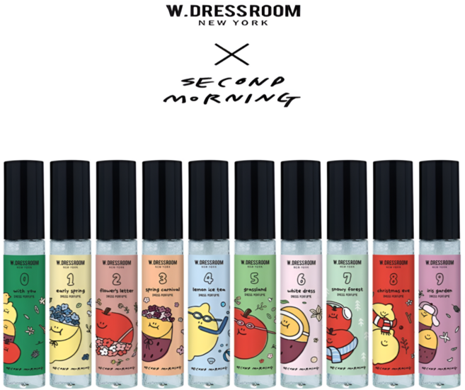 더블유드레스룸 드레스퍼퓸 Set(30ml*10개) 세컨드모닝 리미티드에디션! 휴대용 30ml 섬유탈취제(+에코백 증정), 1세트