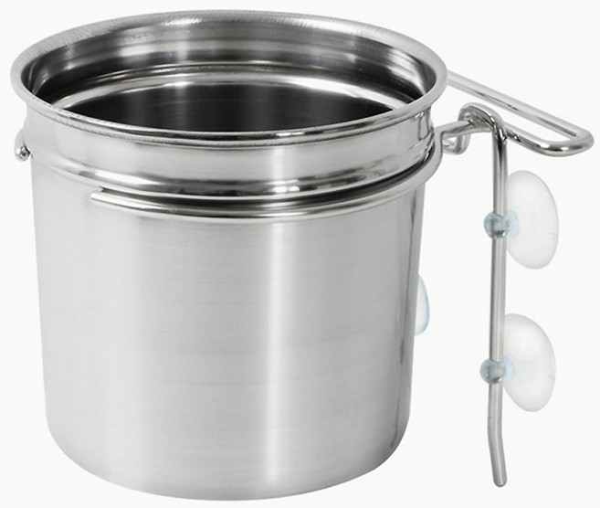 국산 스텐 수저 숟가락 불림통 설거지통, 그레이, 1개