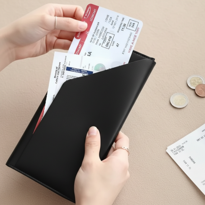 제이바바 초슬림 여행용 여권 장지갑