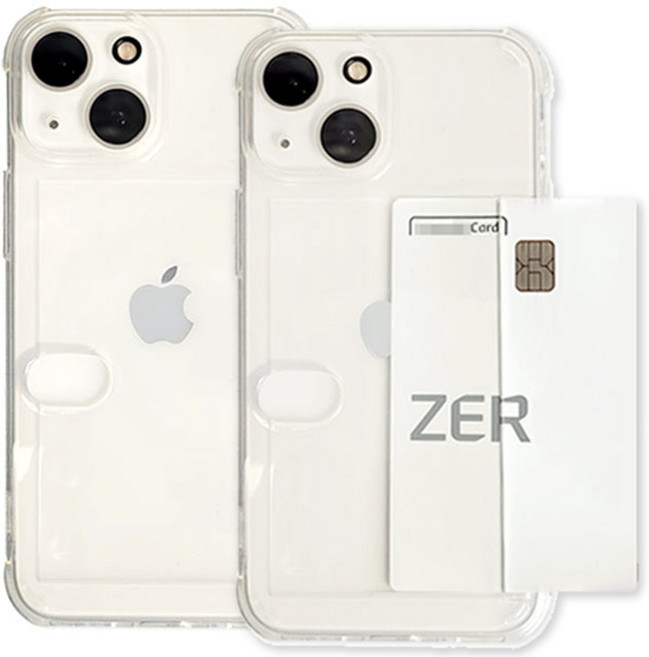 stonesteel 사이드슬라이드 카드 범퍼 젤리 휴대폰 케이스 2p