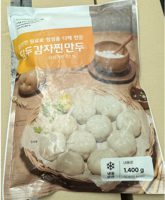 담두 감자찐만두 1.4kg, 1개