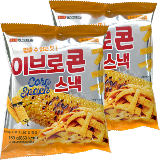 동아제과 예쁜이콘, 180g, 2개