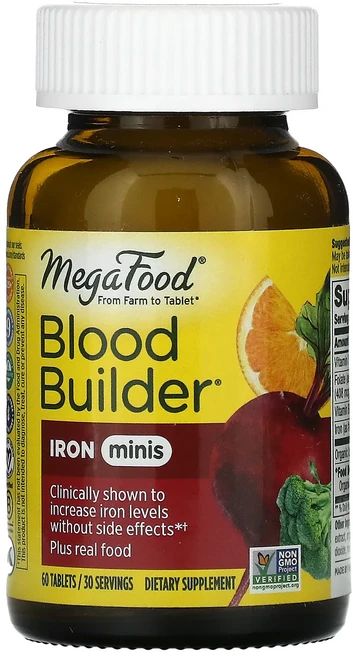 MegaFood Blood Builder 미니스 60정, MegaFoodBloodBuilder미니스60정, 1개 - 쿠팡