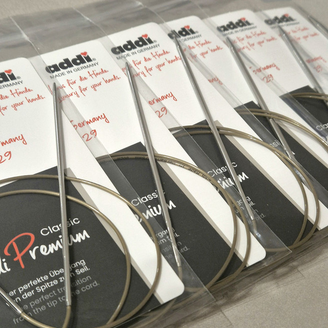 ADDI 아디 줄바늘 프리미엄 클래식 독일산 명품 대바늘 뜨개질바늘 (80cm) 105-7, 3.0mm/80cm