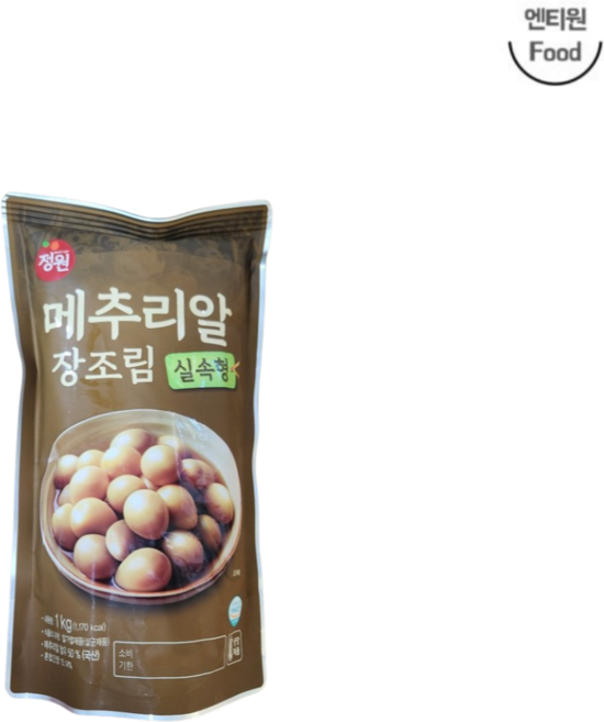 정원 메추리알 장조림 실속형, 1kg, 2개