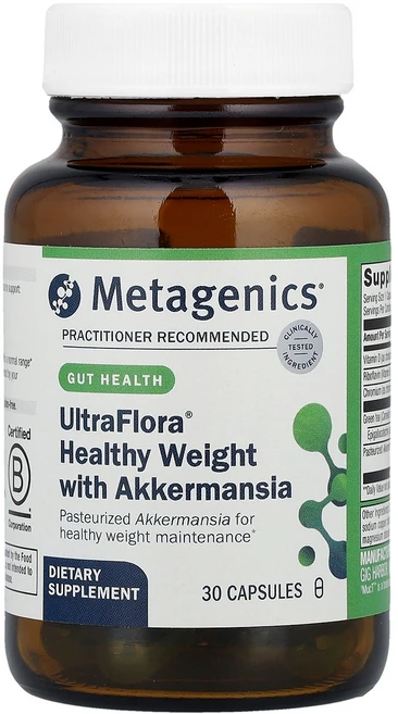 메타제닉스 UltraFlora Healthy Weight Akkermansia 캡슐 30정, 1개 - 쿠팡