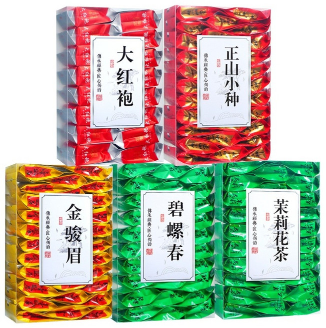 대홍포 금준미 정산소종 벽라춘 모리화차 특급 625g, 125g, 1세트, 5개입