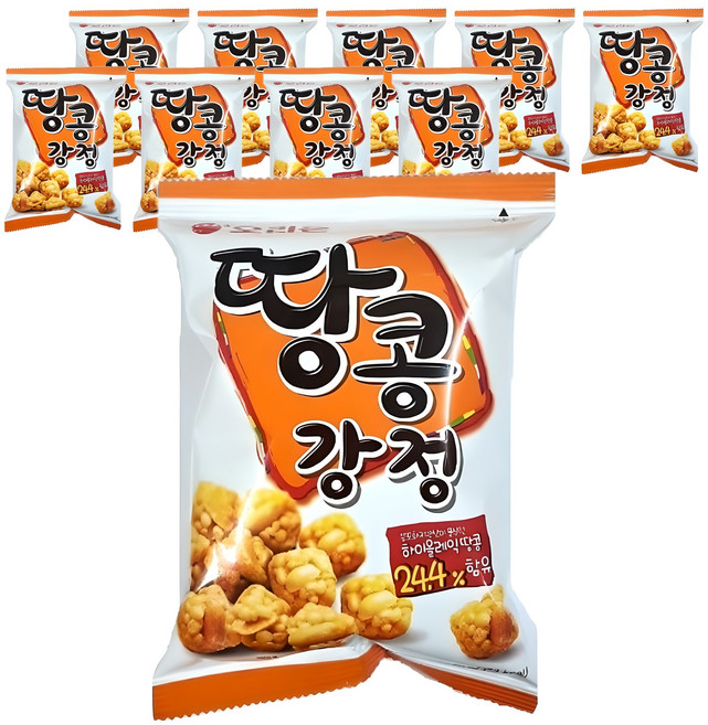 오리온 땅콩강정, 80g, 10개