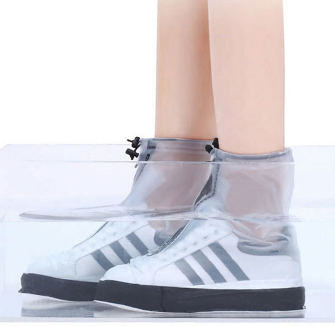 더나은 남성 여성 미끄럼방지 오염방지 방수 신발 커버 레인슈즈 S M L XL XXL XXXL, 화이트(XXXL), 1개