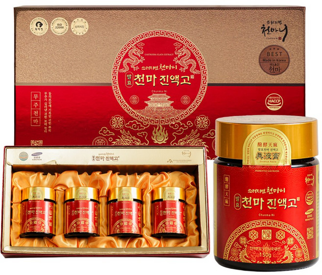 천마니 발효천마진액고 생천마 천마농축액, 150g, 4개