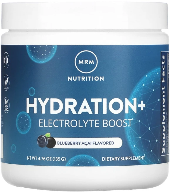 건강챙기세요 MRM Nutrition 하이드레이션+ 전해질 부스터 블루베리 아사이 135g(4.76oz) 백살까지오래오래, MRMNutrition하이드레이션전해질부스터블루베리아사, 135g, 1개 - 쿠팡