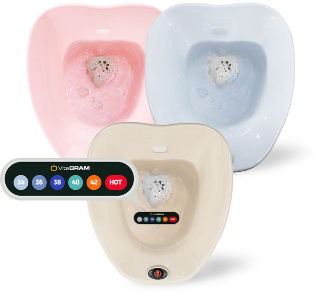 비타그램 가정용 임산부 무선 버블 좌욕기 VG-0126 (쑥 미포함), 무선 버블 좌욕기 스카이 VG-0126S