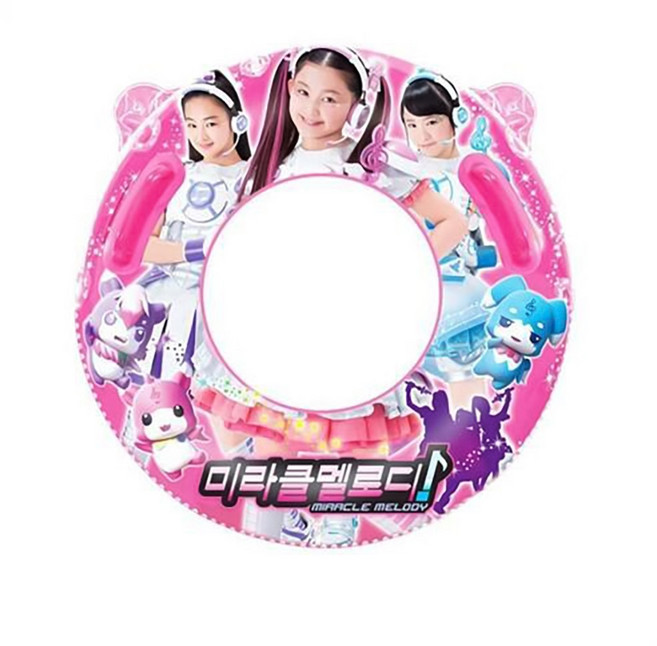 미라클 멜로디 캐릭터 어린이 물놀이 손잡이튜브 70cm, 1개, 단품