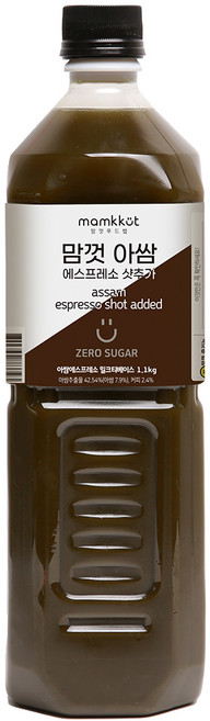 맘껏푸드랩 제로슈가 아쌈에스프레소 밀크티 베이스1.1kg