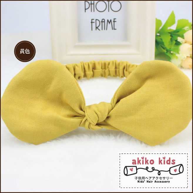 akiko kids 寶寶髮帶 - 黃色