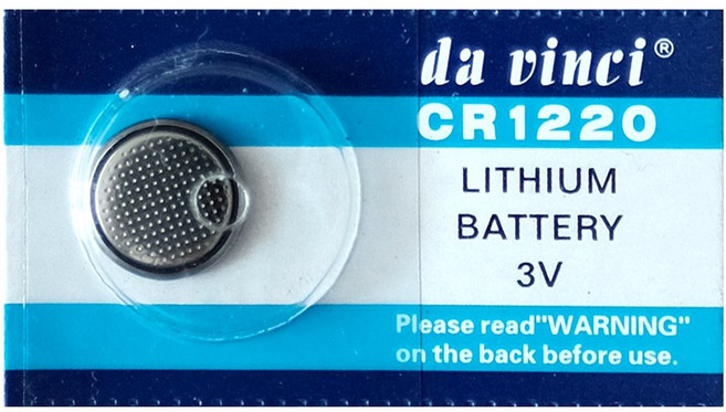 HITAKA CR1220 리튬건전지 3V 수은전지, 1세트, 5개입