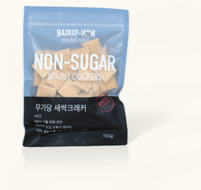 무가당 새싹크래커 150g 비건과자 국내산 통밀쿠키 식물성크래커, 1개