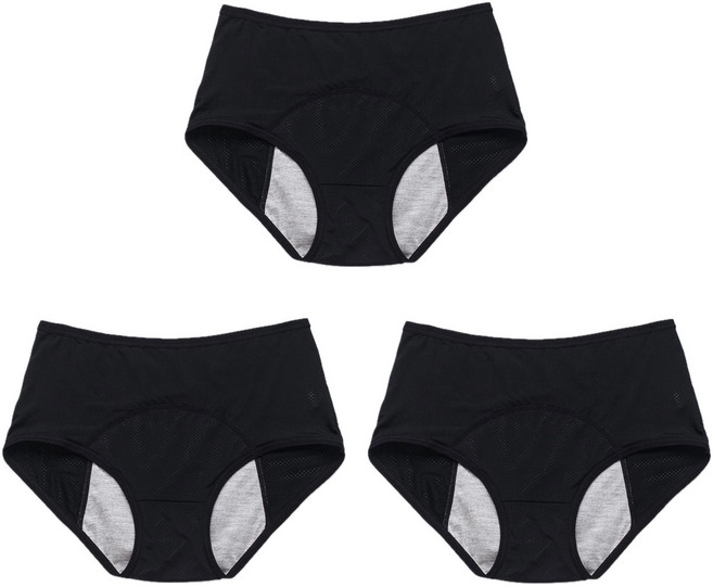 야오야오 여성용 8XL까지 빅사이즈 위생팬티 3매 세트