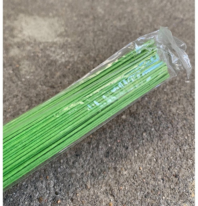 18號綠色花藝鐵絲 100支, 綠色鐵絲