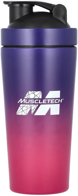 MuscleTech 셰이커 용기 스테인리스스틸 퍼플/핑크 739ml(25oz), MuscleTech셰이커용기스테인리스스틸퍼플핑크739m, 1개 - 쿠팡
