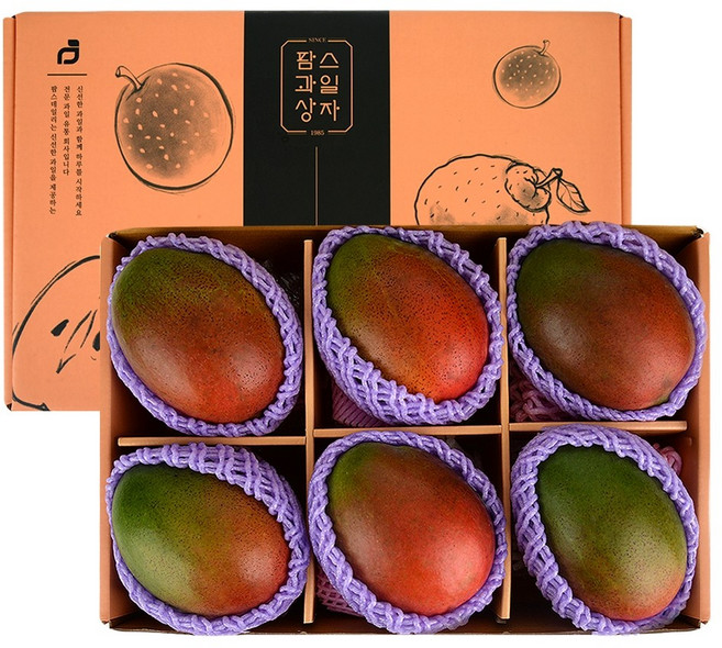 과일선물 당일발송 고품격 선물 프리미엄 애플망고 과일선물세트 항공직송 특대과 애플망고, 6개
