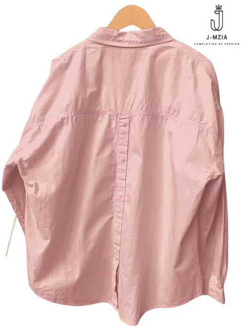 제이엠지아 NEW 여성 카라넥 베이직 남방 루즈핏 무지 셔츠