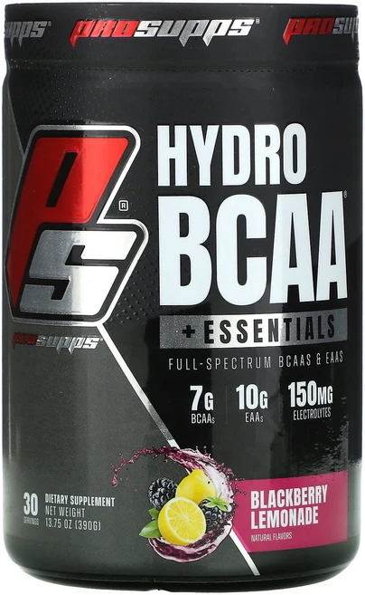 ProSupps Hydro BCAA + Essentials Blackberry Lemonade 13.75 oz (390 g), 1개 - 쿠팡