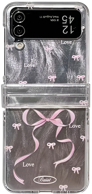 갤럭시z플립5 z플립6 z플립7 투명 실리콘 캐릭터 핸드폰케이스