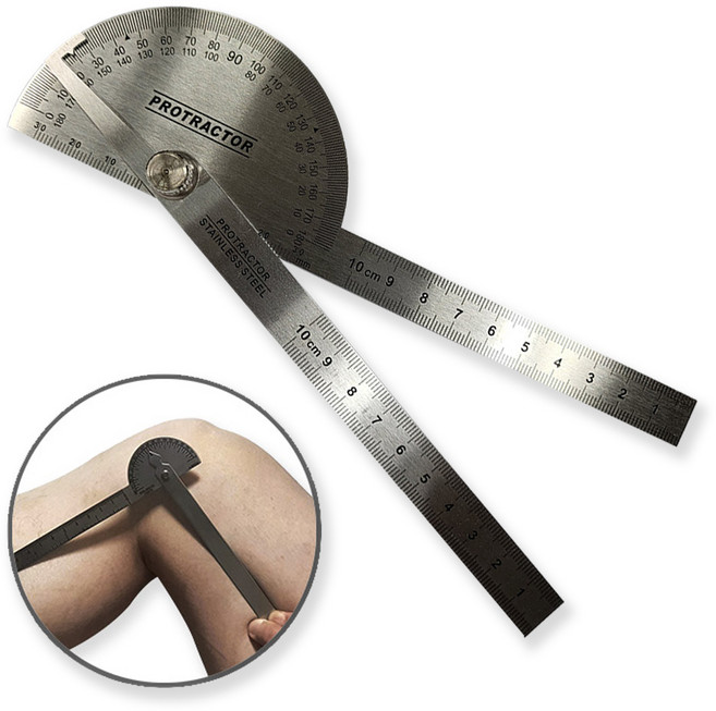 스테인레스 고니오메타 곤요메타 관절각도기 관절각도계 측각기, 1개, 1개입