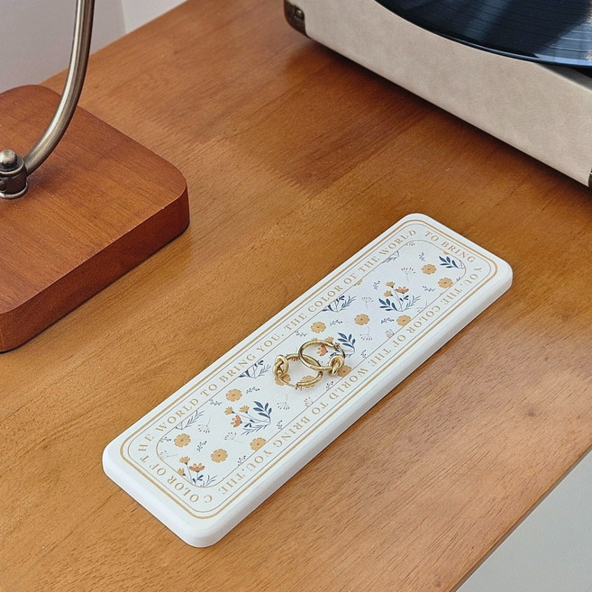 핸디홈 규조토 디자인 트레이 욕실 악세사리 소품 인테리어, A 옐로우데이