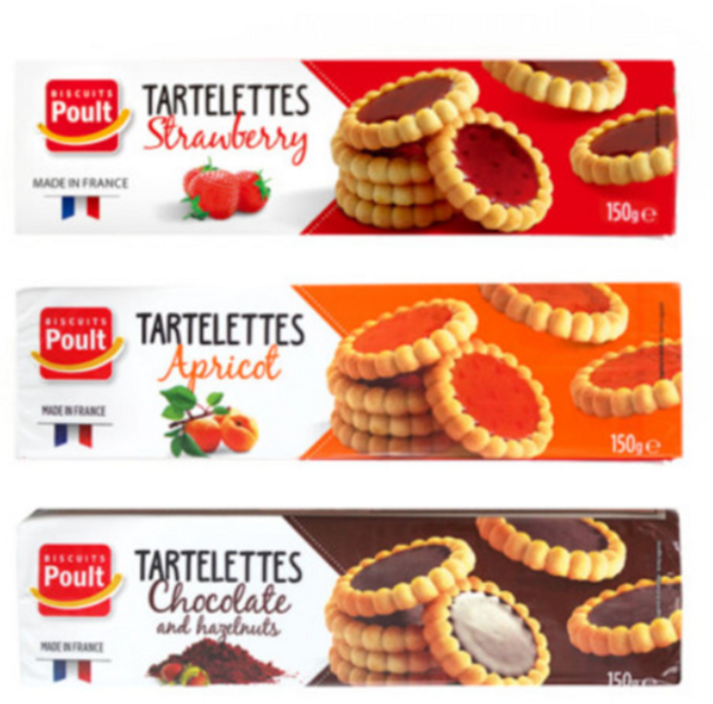 폴트 초코 앤 헤이즐넛 타르트 150g, 3개